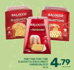Balocco - Panettone/Panettone Glassuvetta Senza Canditi/Pandoro Balocco - Panettone/Panettone Glassuvetta Senza Canditi/Pandoro
