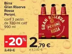 Peroni - Birra Gran Riserva Rossa
