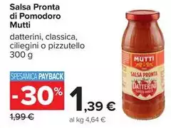 Mutti - Salsa Pronta Di Pomodoro Mutti - Salsa Pronta Di Pomodoro
