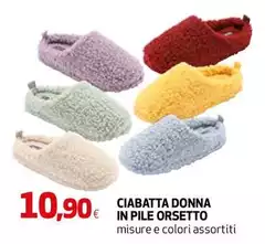 Orsetto - Ciabatta Donna In Pile