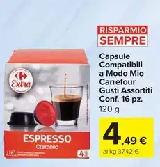 Carrefour - Capsule Compatibili A Modo Mio Carrefour - Capsule Compatibili A Modo Mio