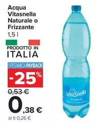Vitasnella - Acqua Naturale O Frizzante Vitasnella - Acqua Naturale O Frizzante