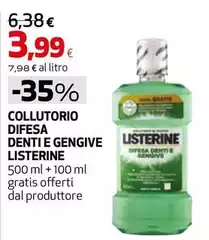 Listerine - Collutorio Difesa Denti E Gengive