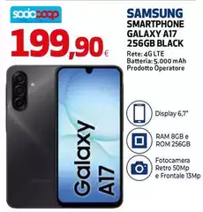 Samsung - Smartphone Galaxy A17 256GB Black Samsung - Smartphone Galaxy A17 256GB Black
