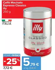 Illy - Caffè Macinato Espresso Classico Illy - Caffè Macinato Espresso Classico
