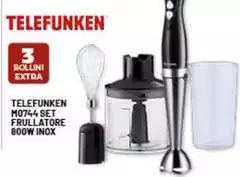 Telefunken - M0744 Set Frullatore 800w Inox Telefunken - M0744 Set Frullatore 800w Inox