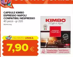 Kimbo - Capsule Espresso Napoli Compatibili Nespresso Kimbo - Capsule Espresso Napoli Compatibili Nespresso