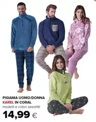 Karel - Pigiama Uomo/Donna In Coral Karel - Pigiama Uomo/Donna In Coral