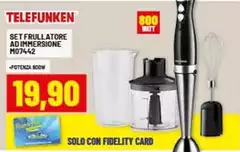 Telefunken - Set Frullatore Adi Immersione M07442 Telefunken - Set Frullatore Adi Immersione M07442