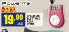 Rowenta - Epilatore Elettrico Rosa Ep1110 Rowenta - Epilatore Elettrico Rosa Ep1110