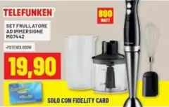 Telefunken - Set Frullatore Ad Immersione M074.42 Telefunken - Set Frullatore Ad Immersione M074.42