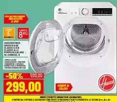 Hoover - Asciugatrice HOOVER KG Classe E Ex 1 Piastra D'al Colore HVE Hoover - Asciugatrice HOOVER KG Classe E Ex 1 Piastra D'al Colore HVE