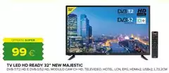 Majestic - Tv Led Hd 32" New