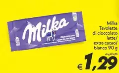 Milka - Tavolette Di Cioccolato Latte/ Extra Cacao/ Bianco Milka - Tavolette Di Cioccolato Latte/ Extra Cacao/ Bianco