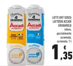 Granarolo - Latte UHT Senza Lattosio Accadi Granarolo - Latte UHT Senza Lattosio Accadi