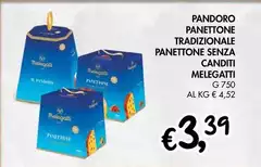 Melegatti - Pandoro Panettone Tradizionale Panettone Senza Canditi Melegatti - Pandoro Panettone Tradizionale Panettone Senza Canditi