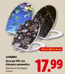 Livarno - Asse Per Wc Con Chiusura Automatica