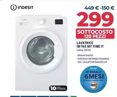 Indesit - Lavatrice IM 962 MY TIME IT Indesit - Lavatrice IM 962 MY TIME IT