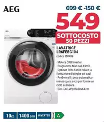 Aeg - Lavatrice LR6FEBG104