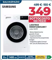 Samsung - Lavatrice WW80FG3M05AWET