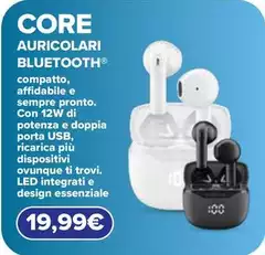 Cellularline - Core Auricolari Bluetooth