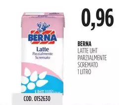 Berna - Latte UHT Parzialmente Scremato Berna - Latte UHT Parzialmente Scremato