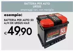 Ursus - Batteria Per Auto 50 A/H Dx  Max