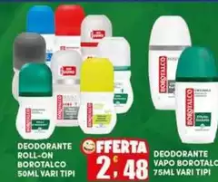 Borotalco - Deodorante Roll-On Vapo Borotalco - Deodorante Roll-On Vapo