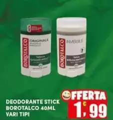 Borotalco - Deodorante Stick Borotalco - Deodorante Stick