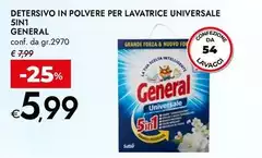 General - Detersivo In Polvere Per Lavatrice Universale 5in 1 General - Detersivo In Polvere Per Lavatrice Universale 5in 1