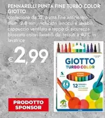 Giotto - Pennarelli Punta Fine Turbo Color