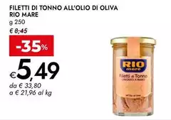 Rio Mare - Filetti Di Tonno All'Olio Di Oliva Rio Mare - Filetti Di Tonno All'Olio Di Oliva