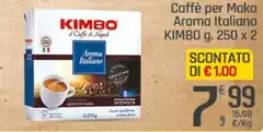 Kimbo - Caffè Per Moka Aroma Italiano Kimbo - Caffè Per Moka Aroma Italiano