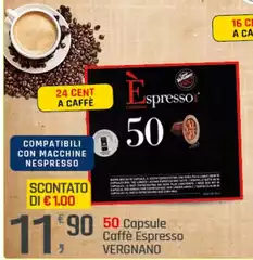 Vergnano - 50 Capsule Caffè Espresso Vergnano - 50 Capsule Caffè Espresso