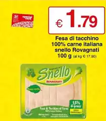 Rovagnati - Fesa Di Tacchino 100% Carne Italiana Snello Rovagnati - Fesa Di Tacchino 100% Carne Italiana Snello