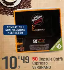 Caffè vergnano - 50 Capsule Caffè Espresso Caffè vergnano - 50 Capsule Caffè Espresso