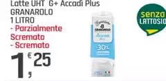 Granarolo - Latte UHT G+ Accadi Plus