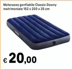 Materasso Gonfiabile Classic Downy Matrimoniale Materasso Gonfiabile Classic Downy Matrimoniale