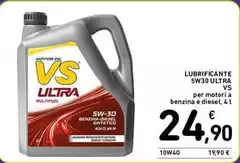 Lubrificante 5W30 Ultra Vs Lubrificante 5W30 Ultra Vs