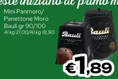 Bauli - Mini Panmoro/ Panettone Moro Bauli - Mini Panmoro/ Panettone Moro