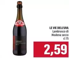 Le vie dell'uva - Lambrusco Di Modena Secco Le vie dell'uva - Lambrusco Di Modena Secco