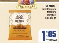 Tre Marie - Cometto Senza Farcitura Semplice Tre Marie - Cometto Senza Farcitura Semplice