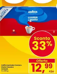 Lavazza - Caffè Macinato Crema E Gusto Classico Lavazza - Caffè Macinato Crema E Gusto Classico
