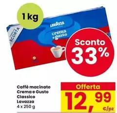 Lavazza - Caffè Macinato Crema E Gusto Classico Lavazza - Caffè Macinato Crema E Gusto Classico