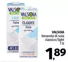 Valsoia - Bevanda Di Soia Classico/Light