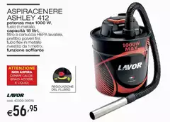 Lavor - Aspiracenere Ashley 412 Lavor - Aspiracenere Ashley 412