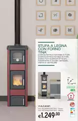 Vulcania - Stufa A Legna Con Forno Tina