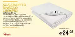 Ardes - Scaldaletto Singolo Ardes - Scaldaletto Singolo