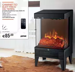 Zephir - Caminetto Elettrico Da Terra Zephir - Caminetto Elettrico Da Terra