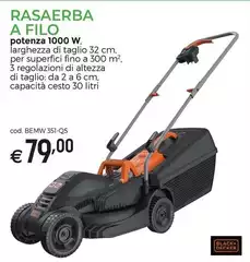 Black & Decker - Rasaerba A Filo Black & Decker - Rasaerba A Filo